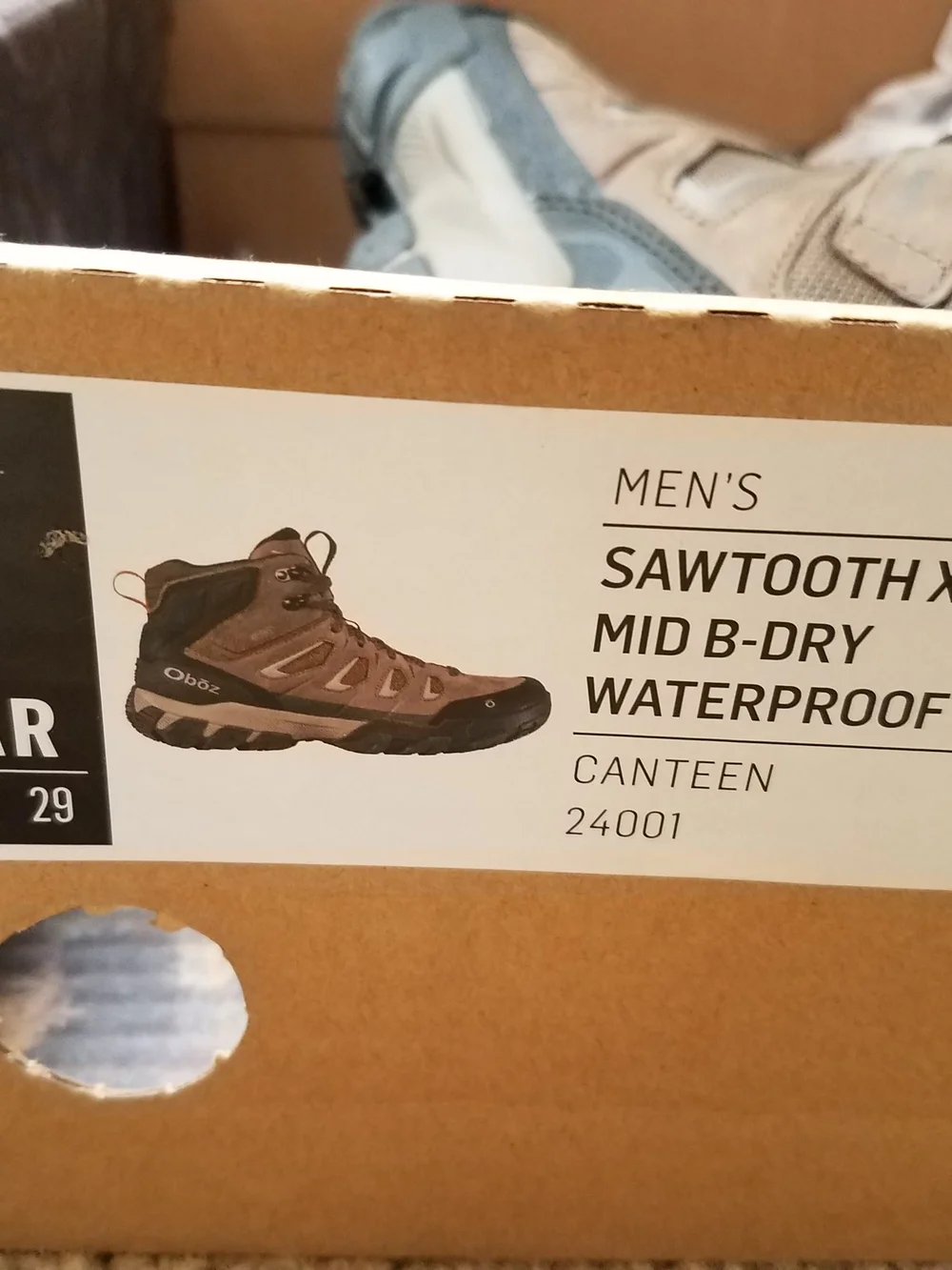 Mens Oboz Sawtooth X Mid B-dry Waterproof  Canteen 11 Regular